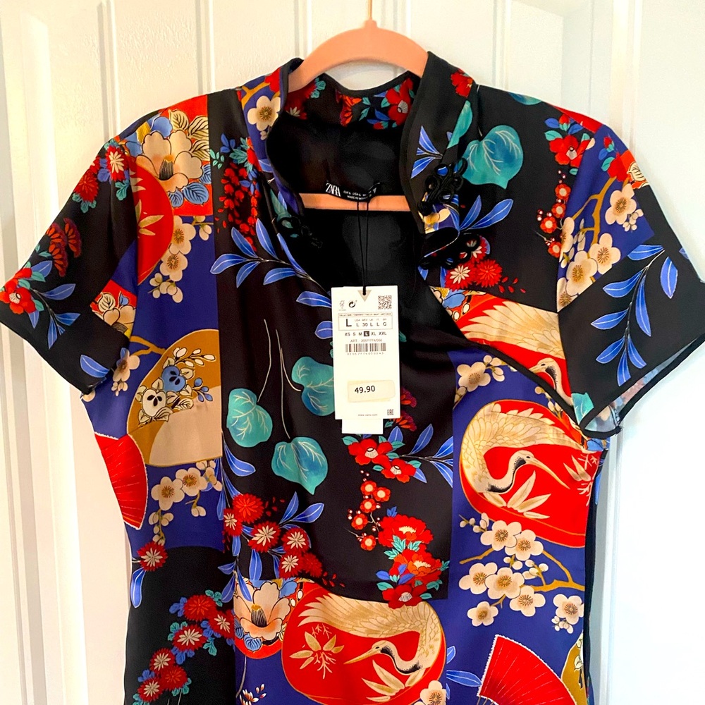 Zara Multicolor Floral Kimono